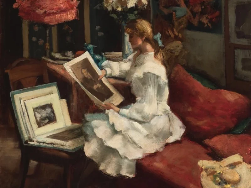 1881-Arthur Navez - Interno dello studio